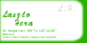 laszlo hera business card